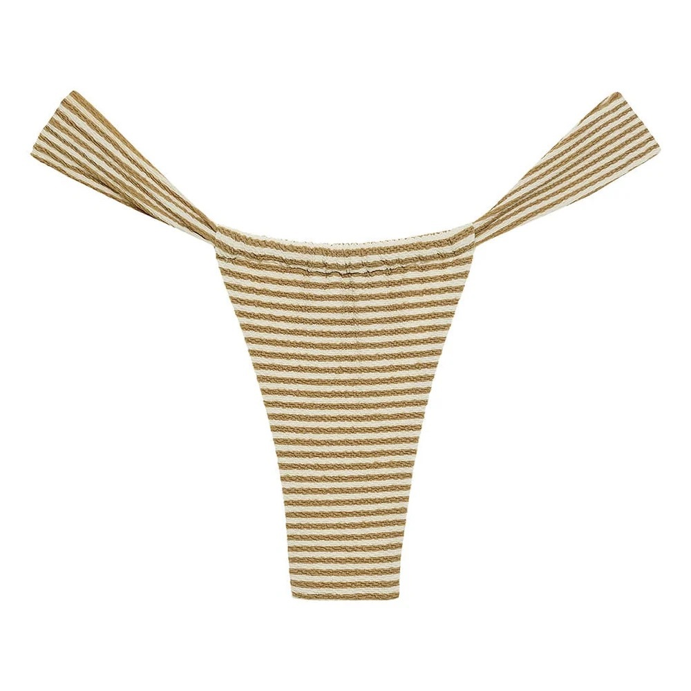 Montce Neutral Strip Sandra Bikini Bottom Size Small